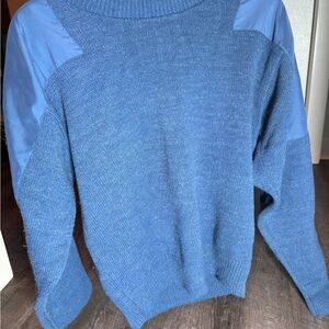 Men's Classic Blue Crewneck Sweater